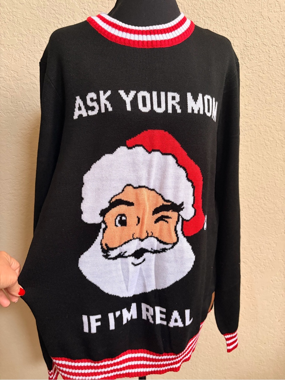 ‘Ask your mom if I’m REAL’ Tipsy’s Elves sweaters